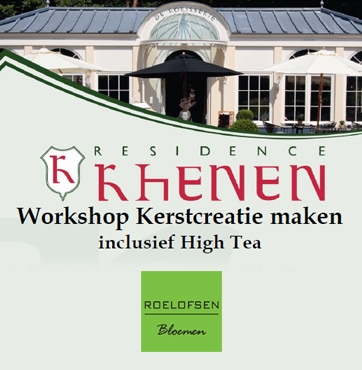Workshop kerstcreatie maken inclusief high tea in Veenendaal